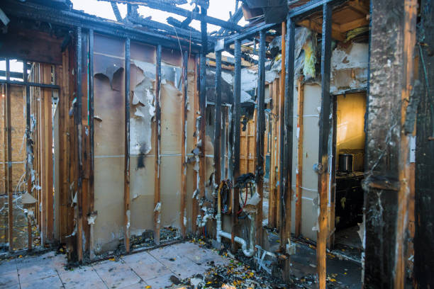 Professional Emergency Fire Damage Restoration technician working in Somerville, NJ